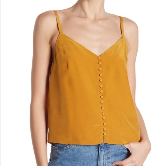 Madewell Tops - Madewell 100% Silk Button Front Cami